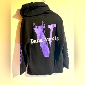 Vlone x palm angels hoodie PURPLE RARE